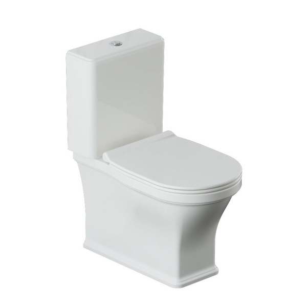 Rimless Bowl With Cistern For Coupled WC